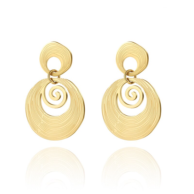 Bea | Women's Elegant Gold Stainless Steel Earrings for Modern Style-The Yellow Prime