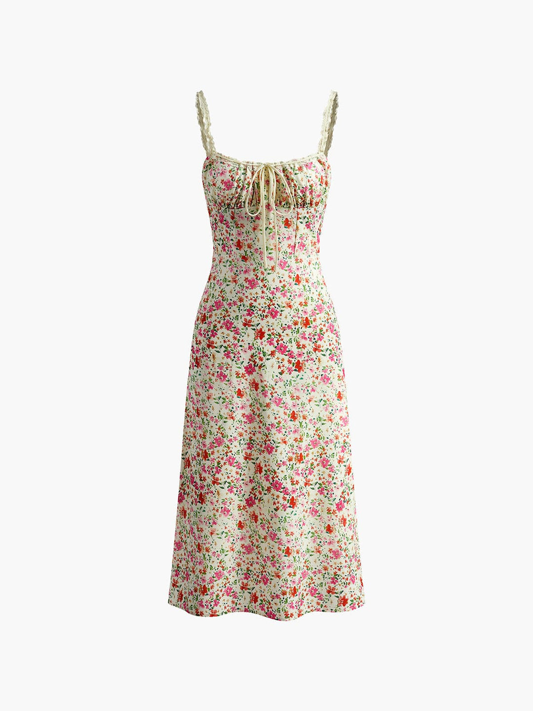 Beatrix | Women's Vintage Floral Dress with Romantic Charm-The Yellow Prime