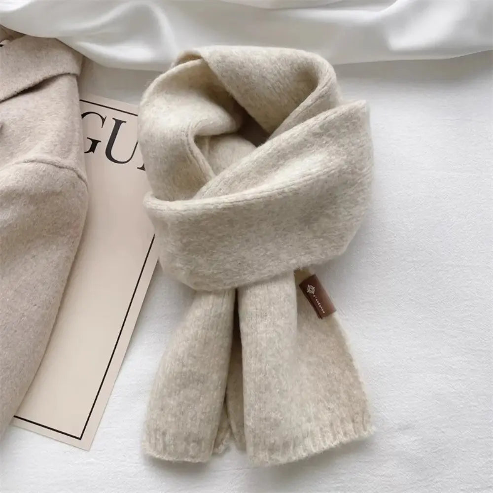 Women's Warm Cozy Long Brushed Wool Scarf for Winter-The Yellow Prime