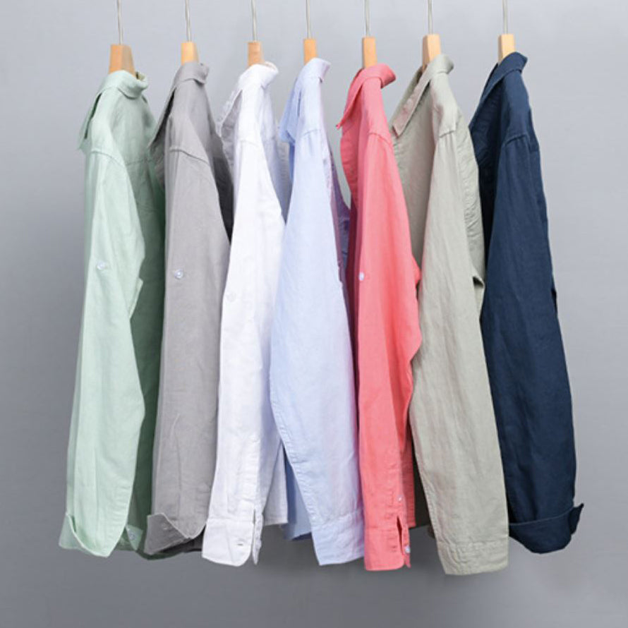 Men's Elegant Linen Shirt-The Yellow Prime