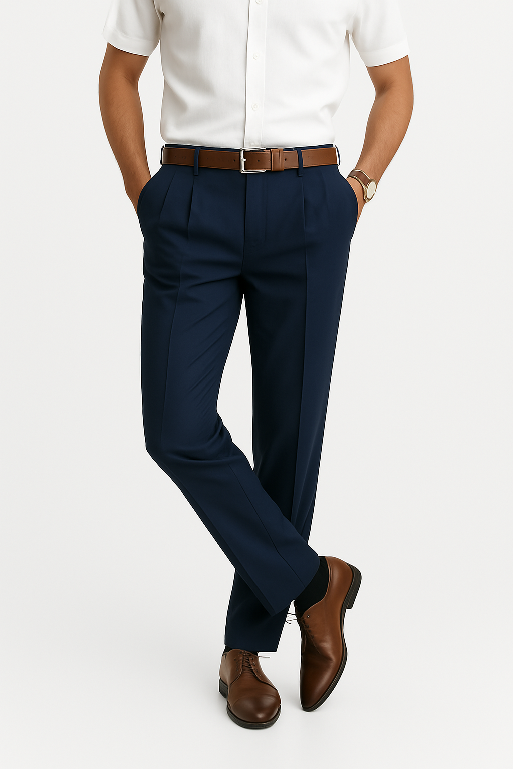 Benjamin | Men's Full-Length Casual Trousers-The Yellow Prime