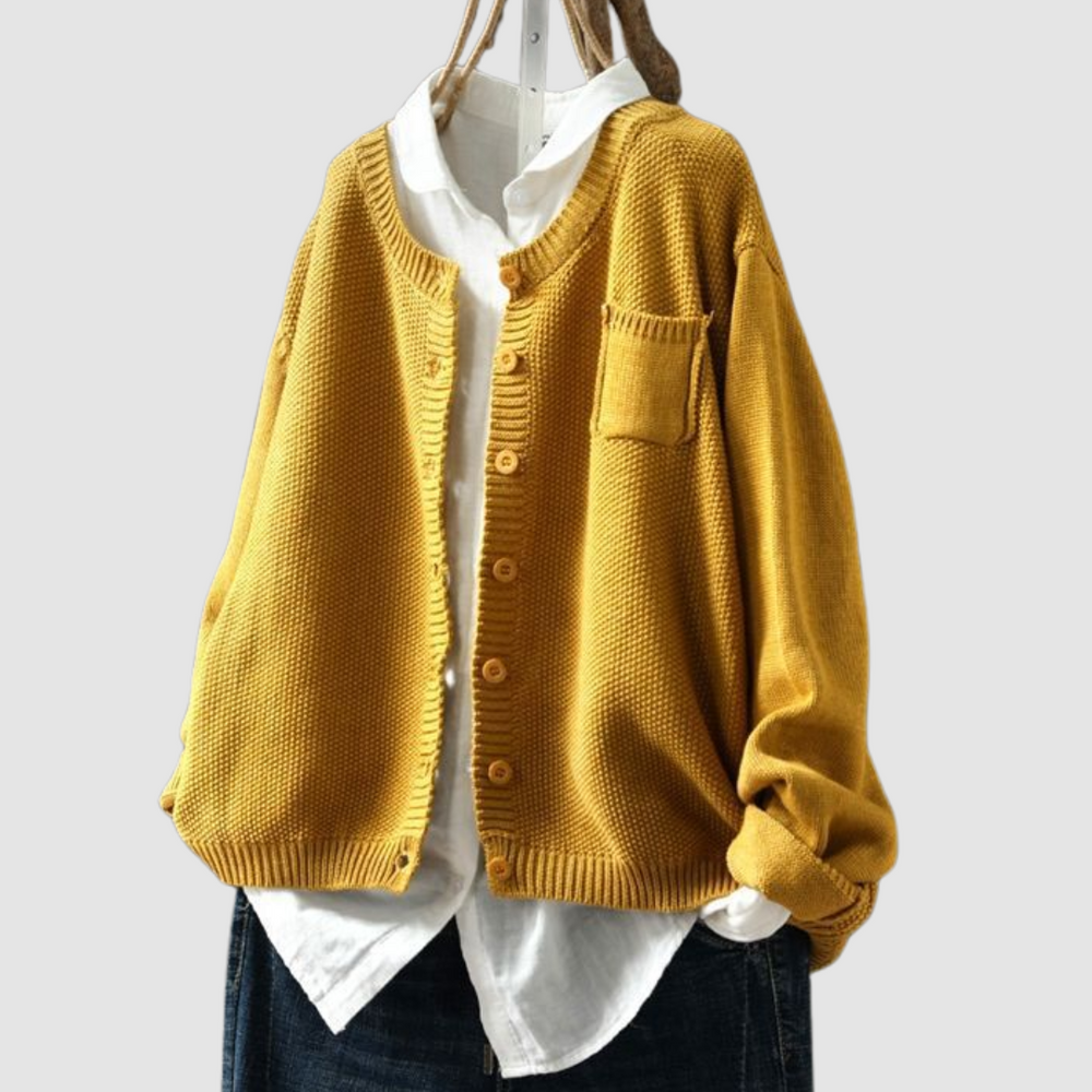 Berlinda | Women's Cozy Knit Cardigan-The Yellow Prime