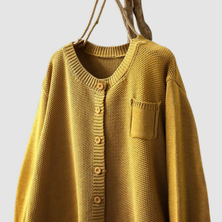 Berlinda | Women's Cozy Knit Cardigan-The Yellow Prime