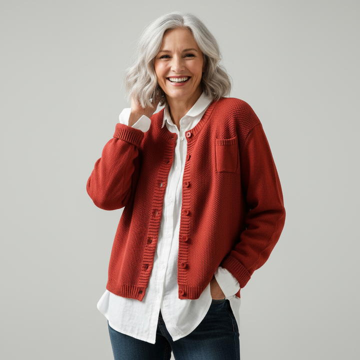 Berlinda | Women's Cozy Knit Cardigan-The Yellow Prime