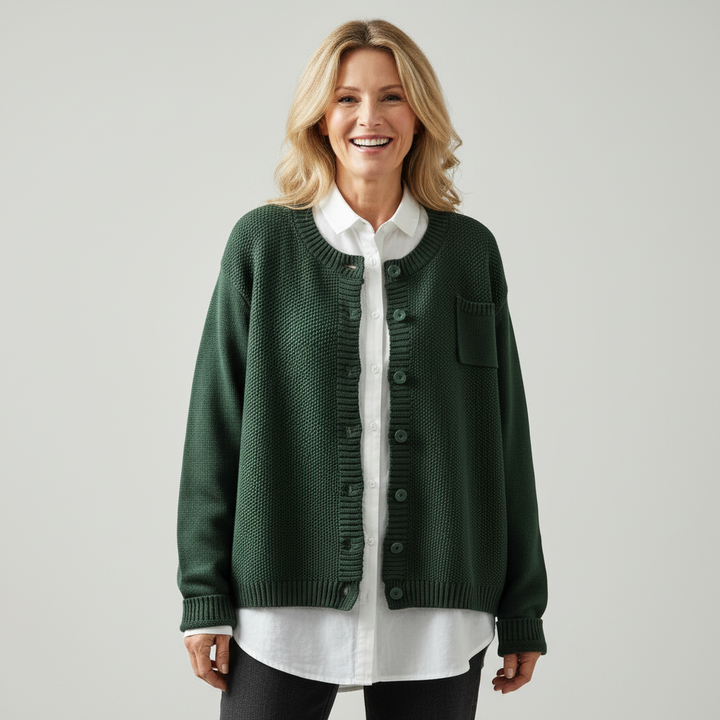 Berlinda | Women's Cozy Knit Cardigan-The Yellow Prime
