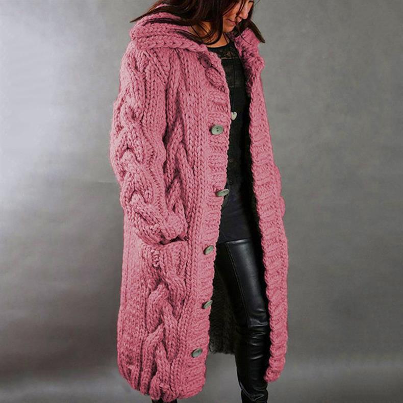 Karlene | Women's Elegant Knitted Coat-The Yellow Prime