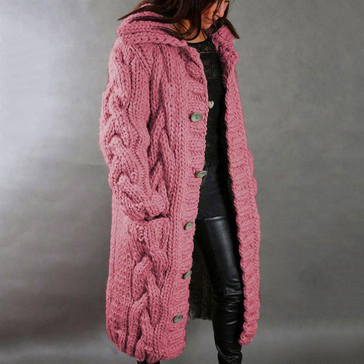 Karlene | Women's Elegant Knitted Coat-The Yellow Prime