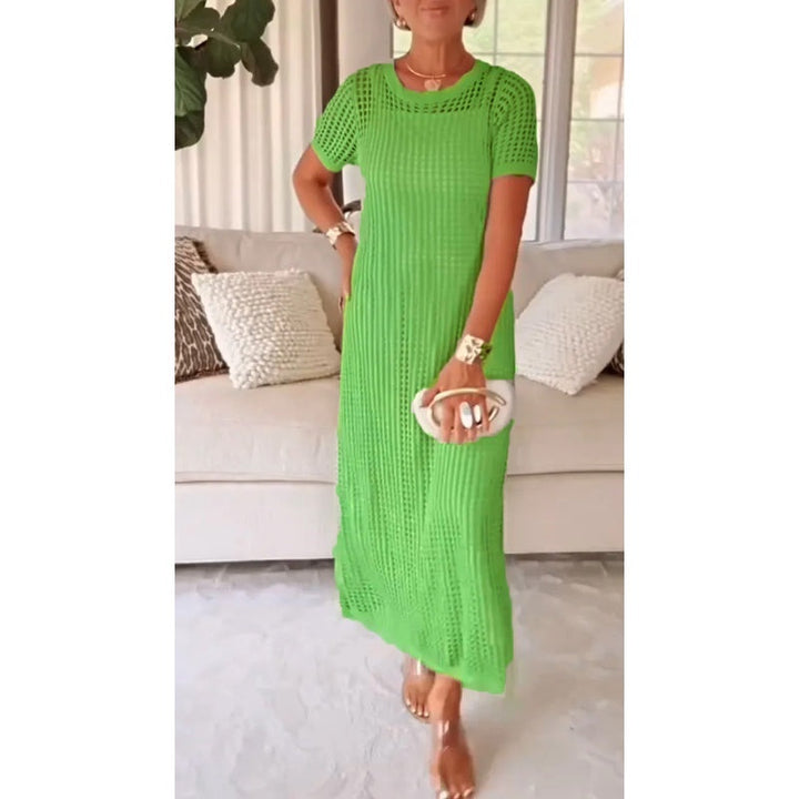 Bethany | Women's Cut-Out Long Maxi Dress with Free Inner Dress-The Yellow Prime