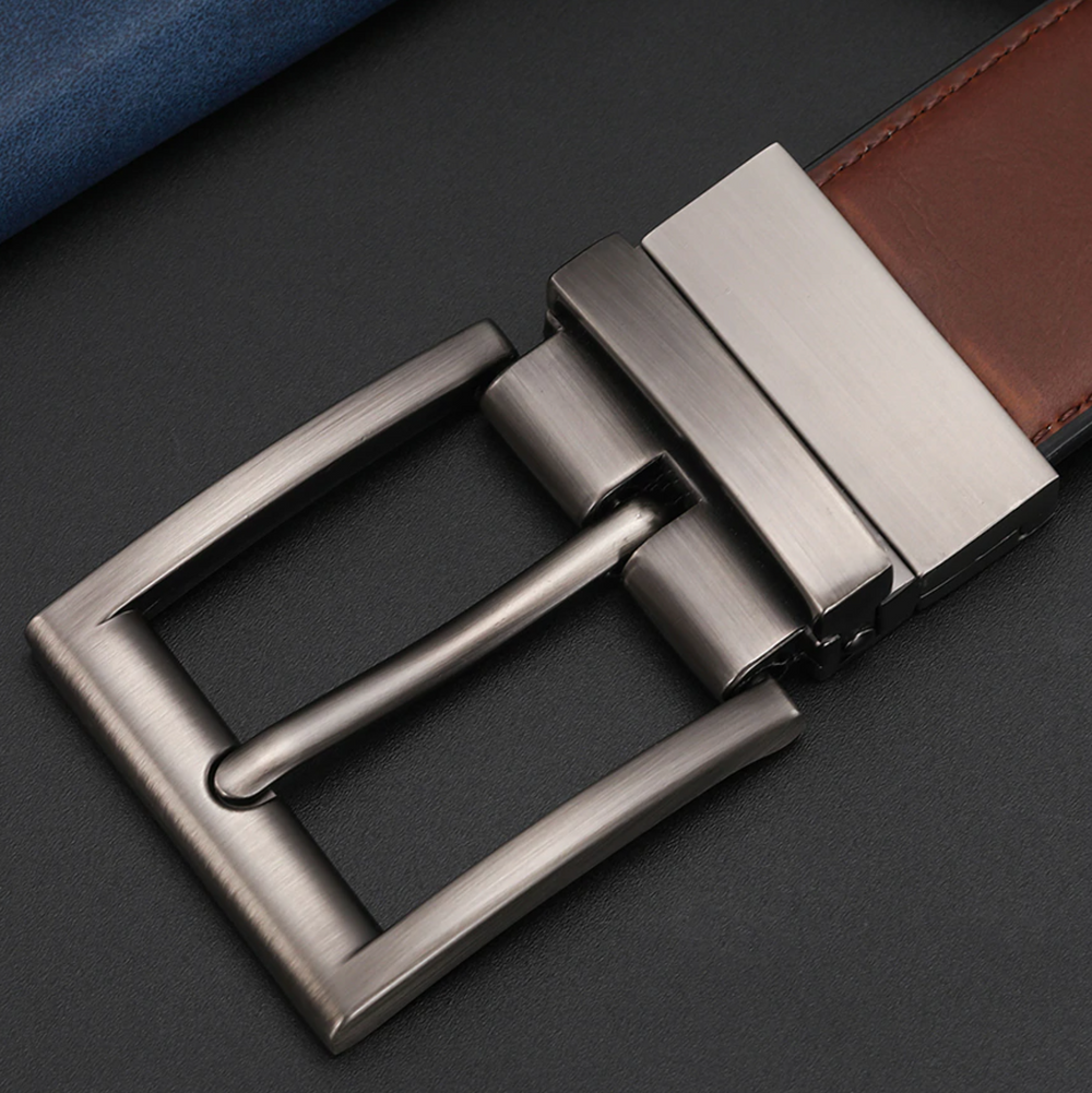 James | Men's Stylish Classic Leather Belt-The Yellow Prime
