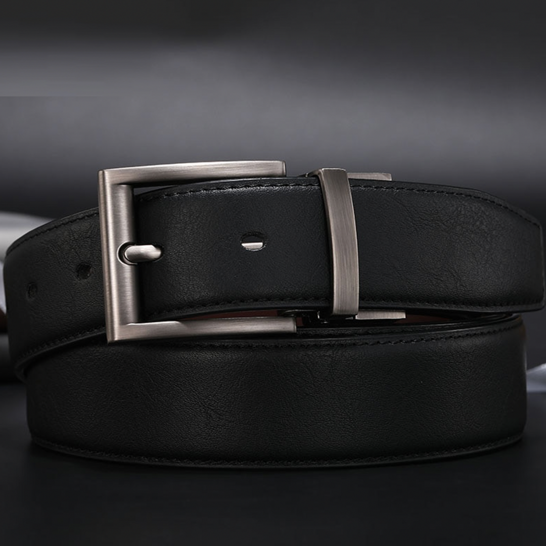 James | Men's Stylish Classic Leather Belt-The Yellow Prime