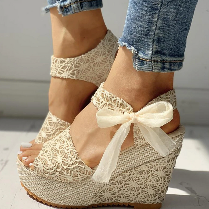 Lola | Women's Elegant Wedge Sandals with Comfort and Style-The Yellow Prime