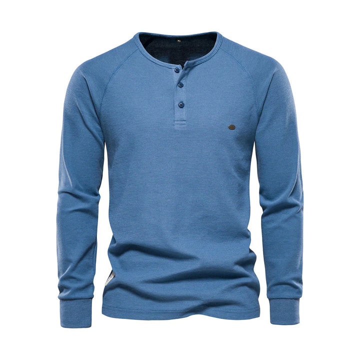 Men's Long Sleeve Round Neck Shirt-The Yellow Prime