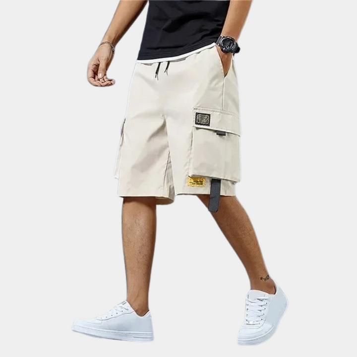 Men's Cargo Shorts with Large Pockets and Comfortable Design-The Yellow Prime