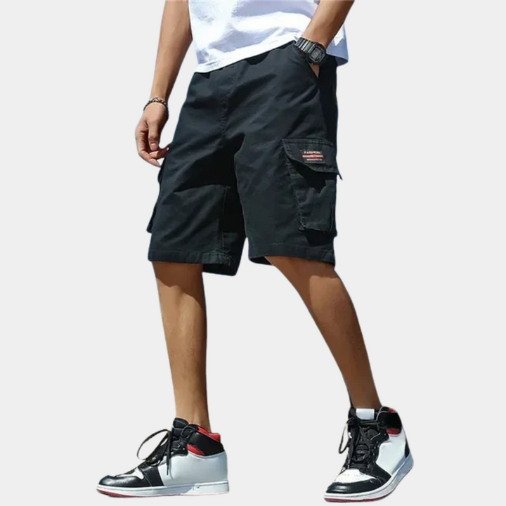 Men's Cargo Shorts with Large Pockets and Comfortable Design-The Yellow Prime