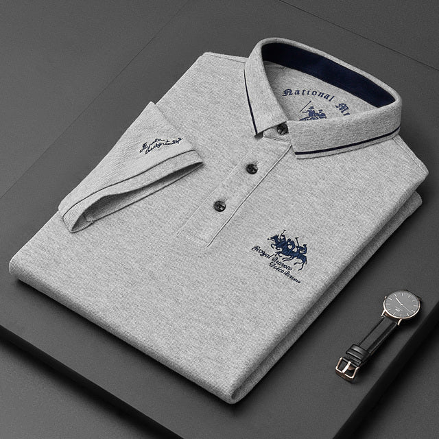 Men's Classic Polo Shirt, Breathable Fabric, Modern Fit, Versatile Style-The Yellow Prime