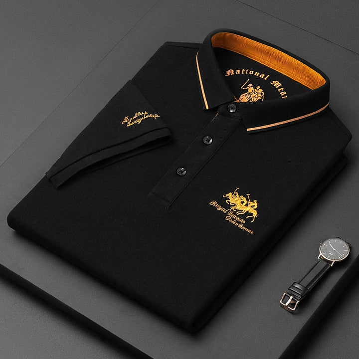 Men's Classic Polo Shirt, Breathable Fabric, Modern Fit, Versatile Style-The Yellow Prime
