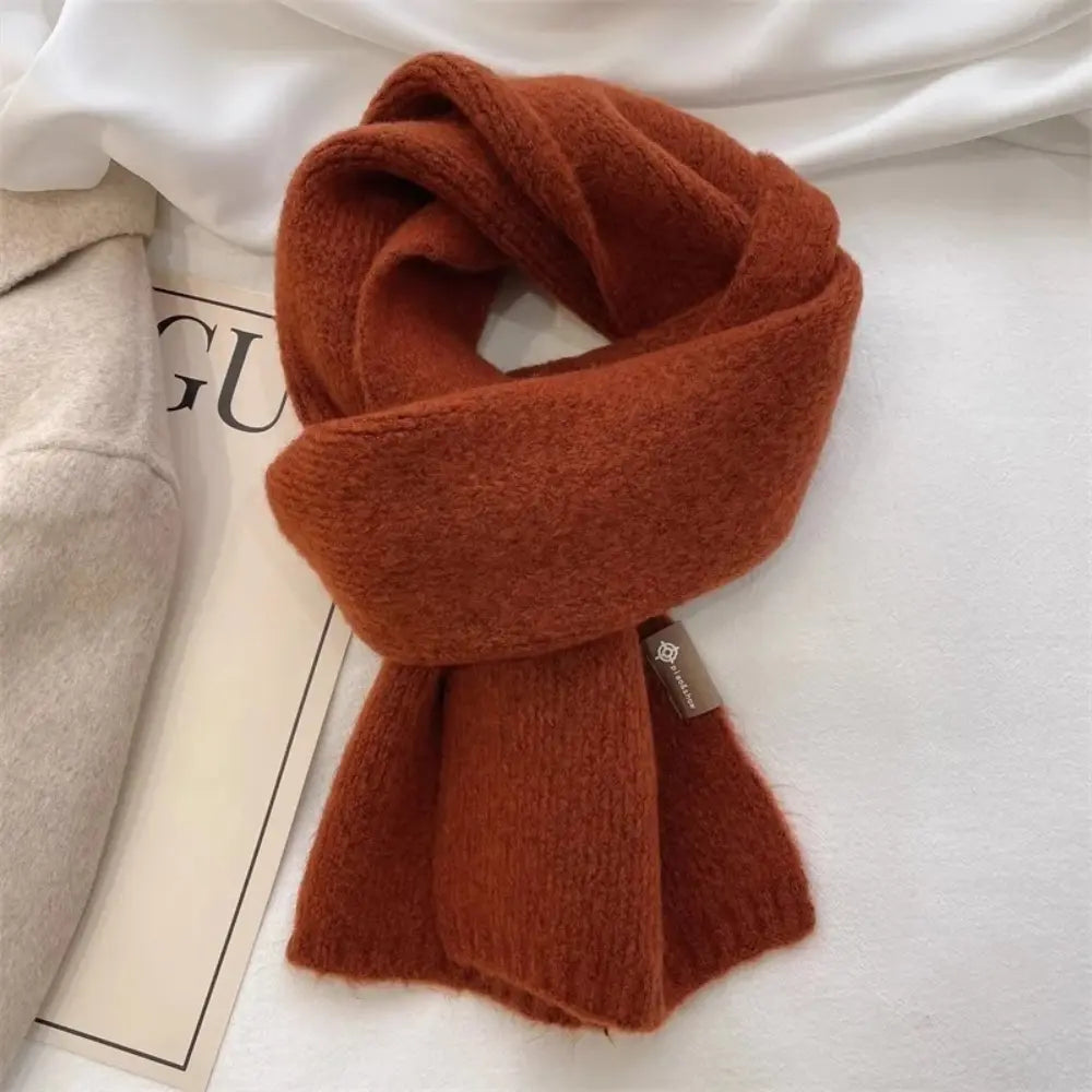 Women's Warm Cozy Long Brushed Wool Scarf for Winter-The Yellow Prime