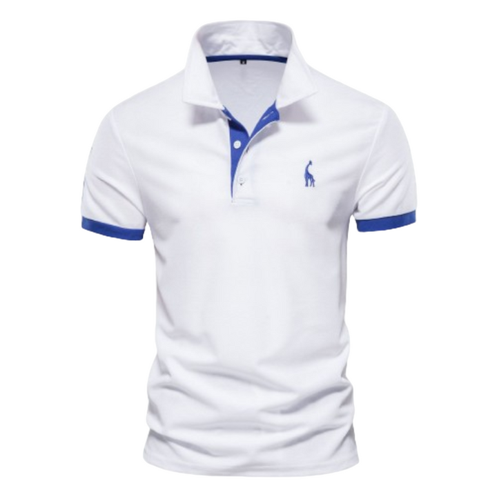 Men's Collared Button Placket Polo Shirt-The Yellow Prime
