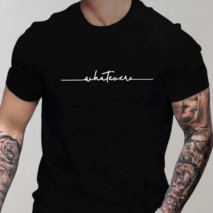 Men's Comfortable Round Neck T-Shirt with Minimalist Design-The Yellow Prime