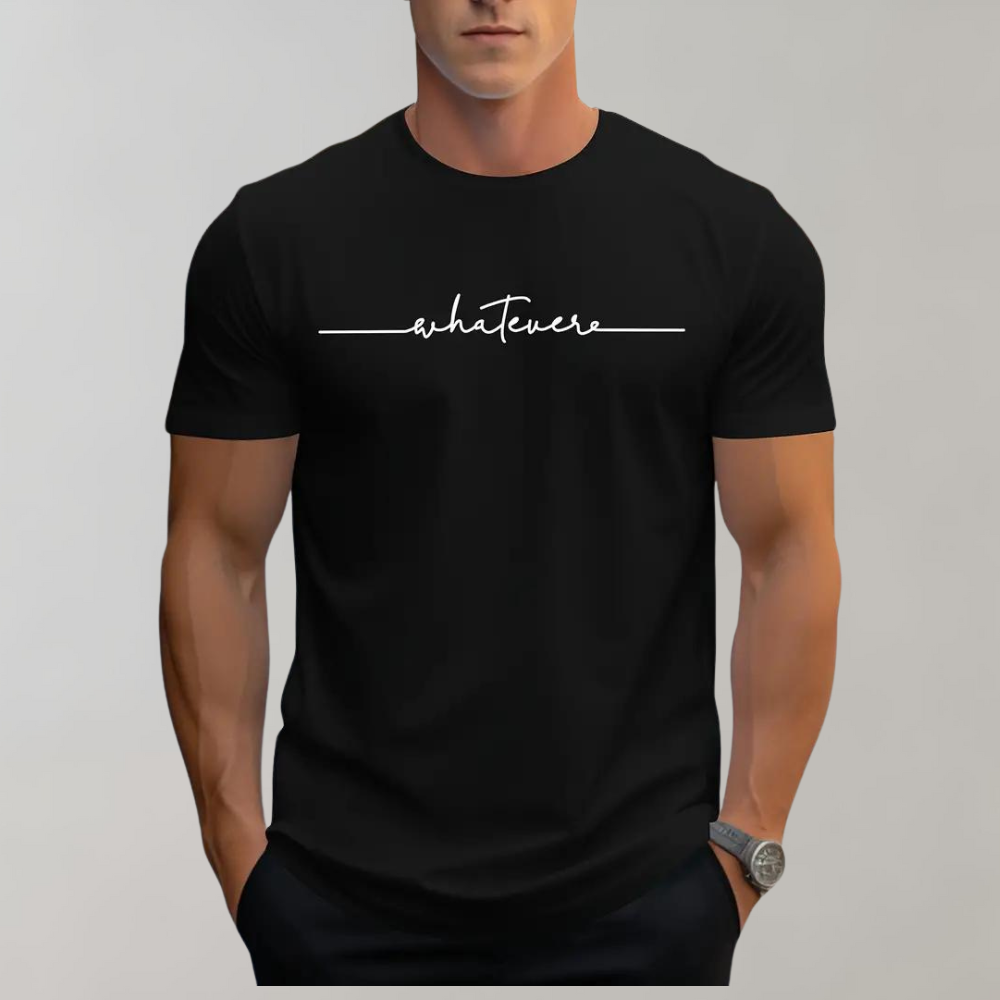 Men's Comfortable Round Neck T-Shirt with Minimalist Design-The Yellow Prime