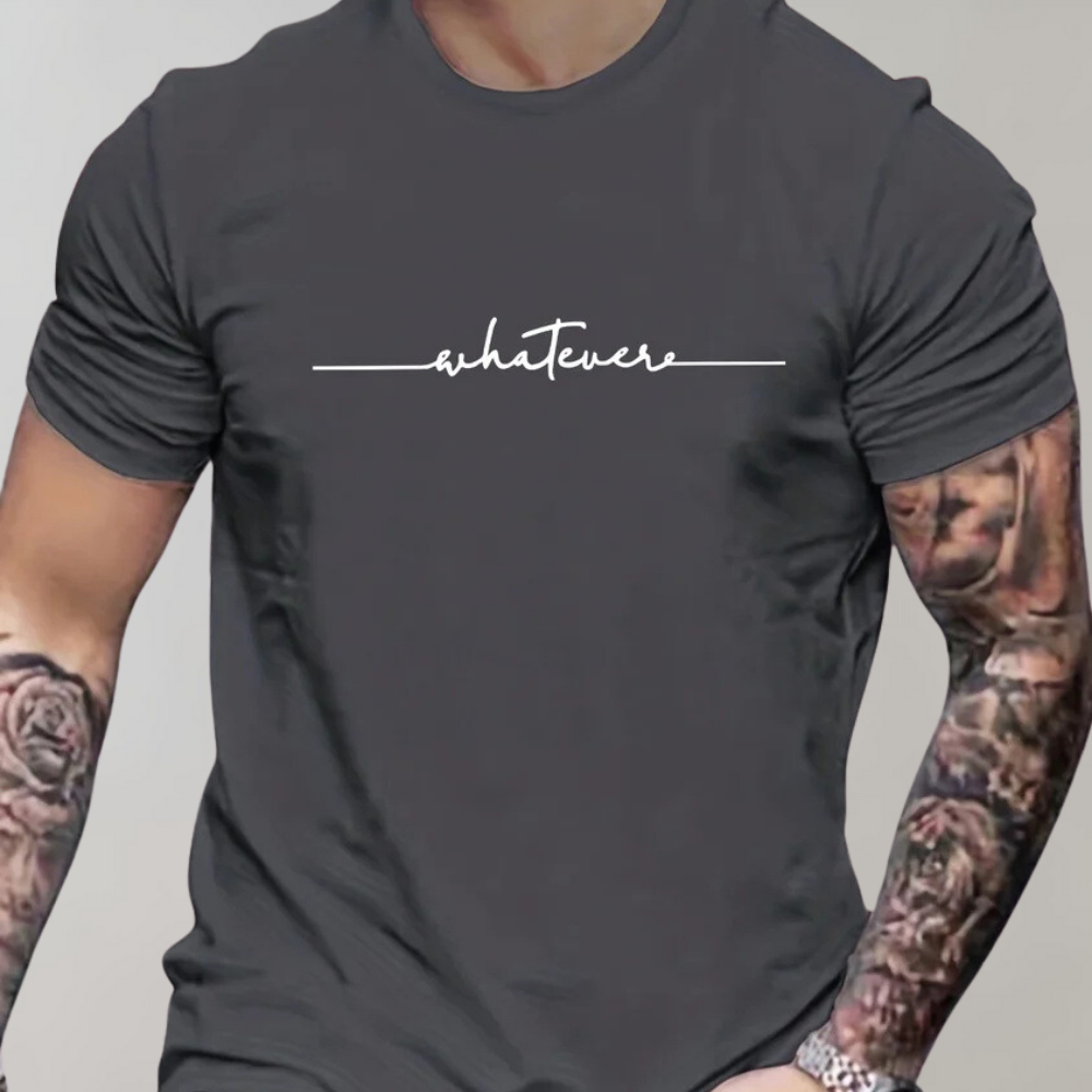 Men's Comfortable Round Neck T-Shirt with Minimalist Design-The Yellow Prime