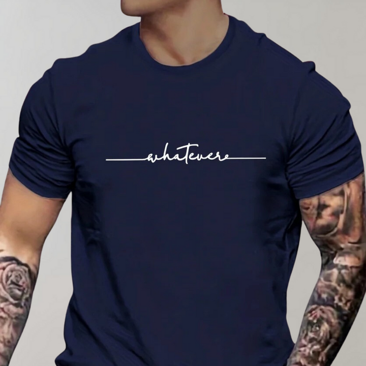 Men's Comfortable Round Neck T-Shirt with Minimalist Design-The Yellow Prime