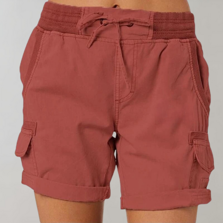 Women's High-Waisted Elevated Fashion Shorts-The Yellow Prime