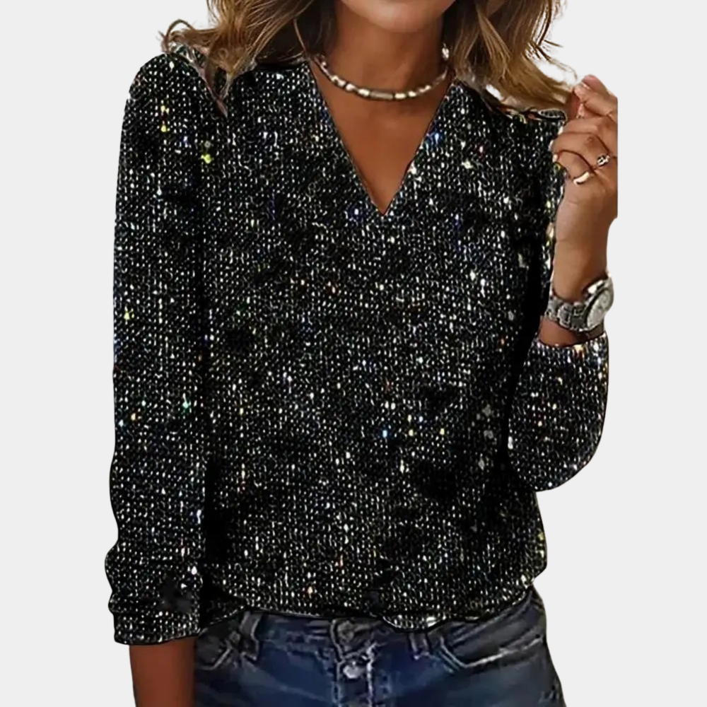 Women's Glitter Top for Stylish Looks-The Yellow Prime