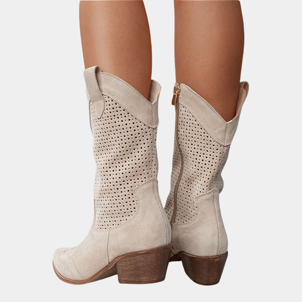 Rachelle | Women's Cowboy Style Orthopedic Boots-The Yellow Prime