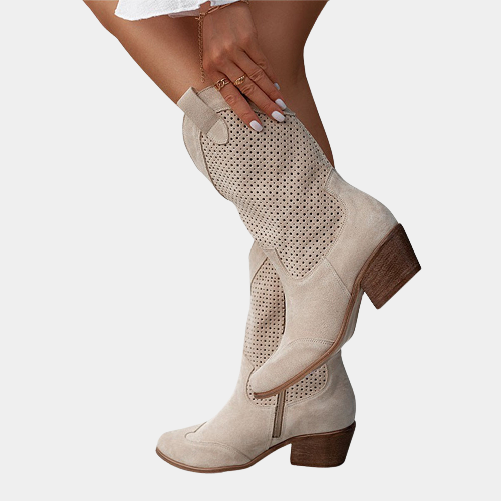 Rachelle | Women's Cowboy Style Orthopedic Boots-The Yellow Prime
