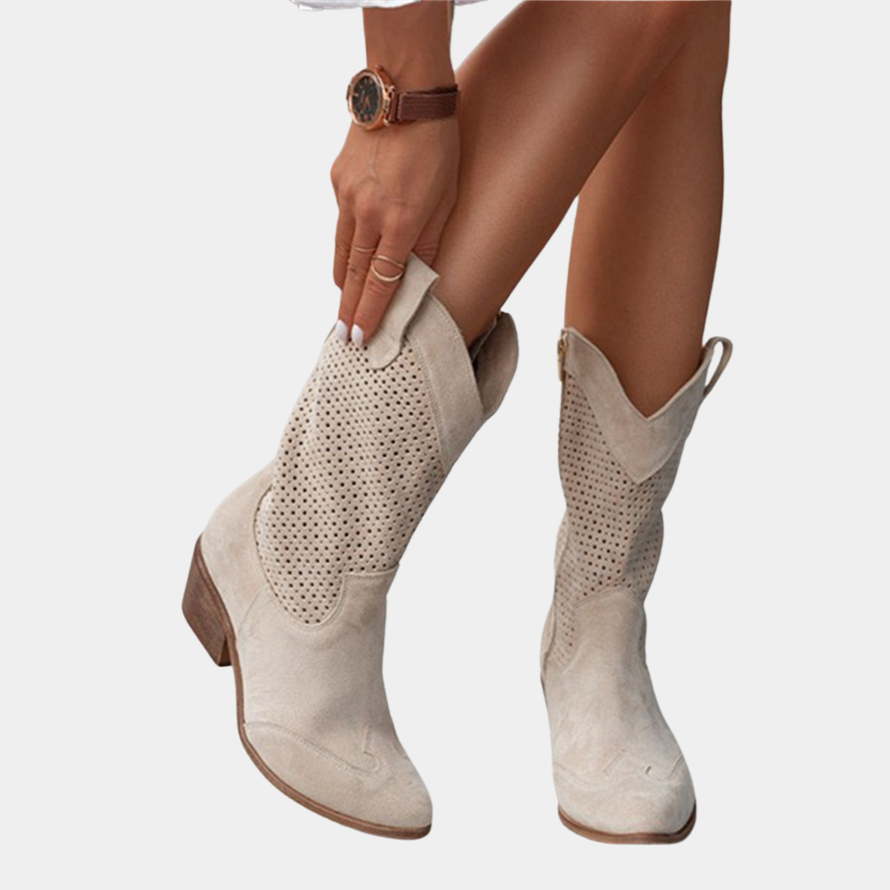 Rachelle | Women's Cowboy Style Orthopedic Boots-The Yellow Prime