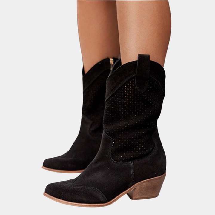 Rachelle | Women's Cowboy Style Orthopedic Boots-The Yellow Prime