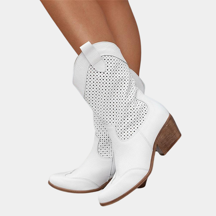 Rachelle | Women's Cowboy Style Orthopedic Boots-The Yellow Prime