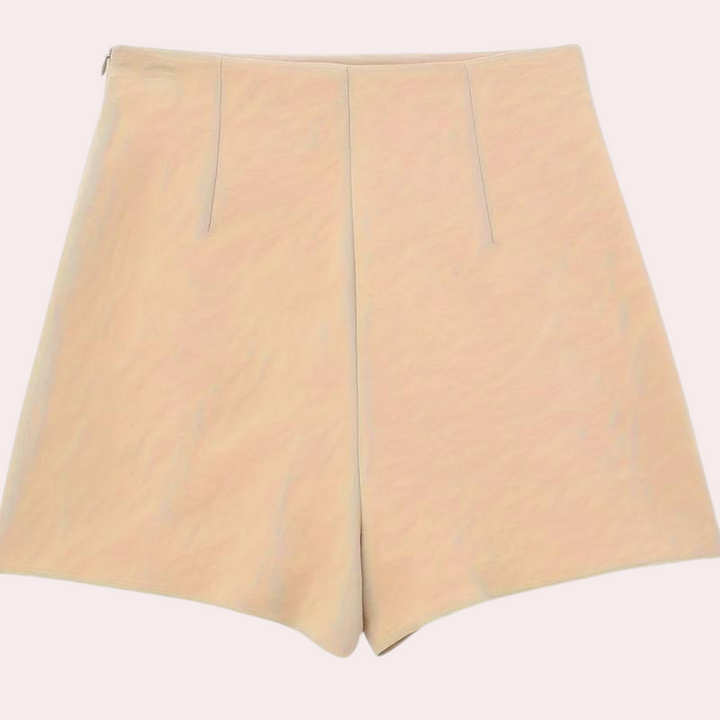 Teodora | Trendy Asymmetric Women's Shorts-The Yellow Prime