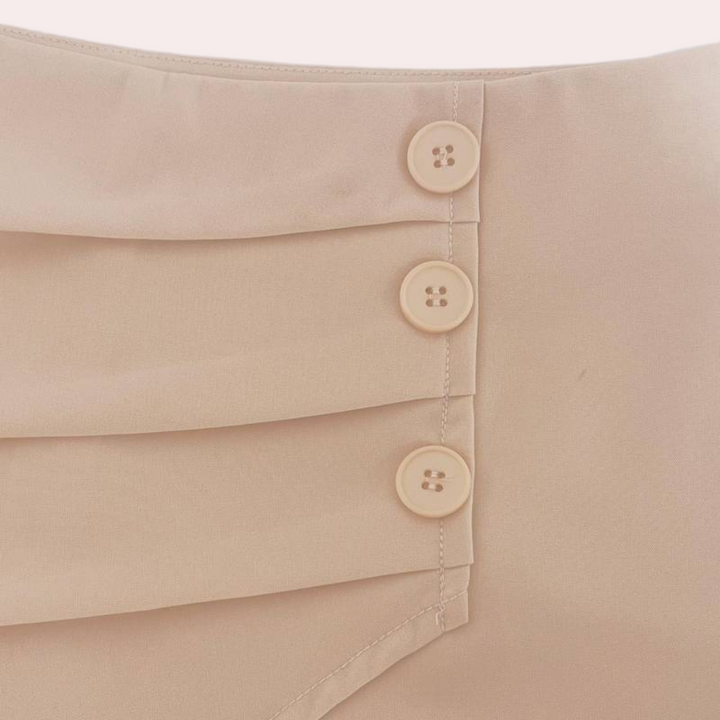 Teodora | Trendy Asymmetric Women's Shorts-The Yellow Prime