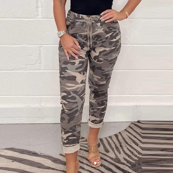 Penelope | Women's Luxurious Camouflage Pants for Ultimate Comfort-The Yellow Prime