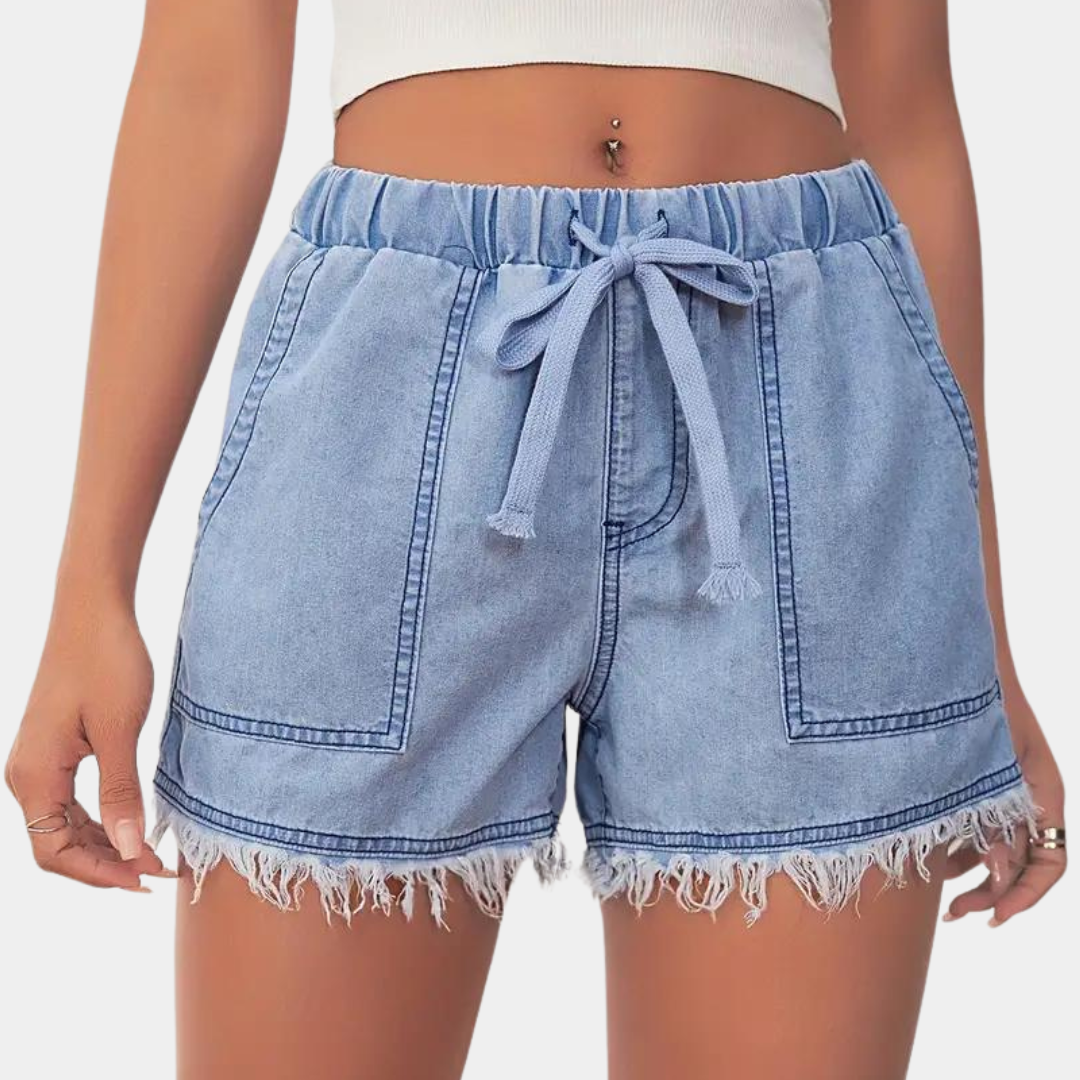 Elegant Women's Golf Shorts with Comfortable Drawstring-The Yellow Prime