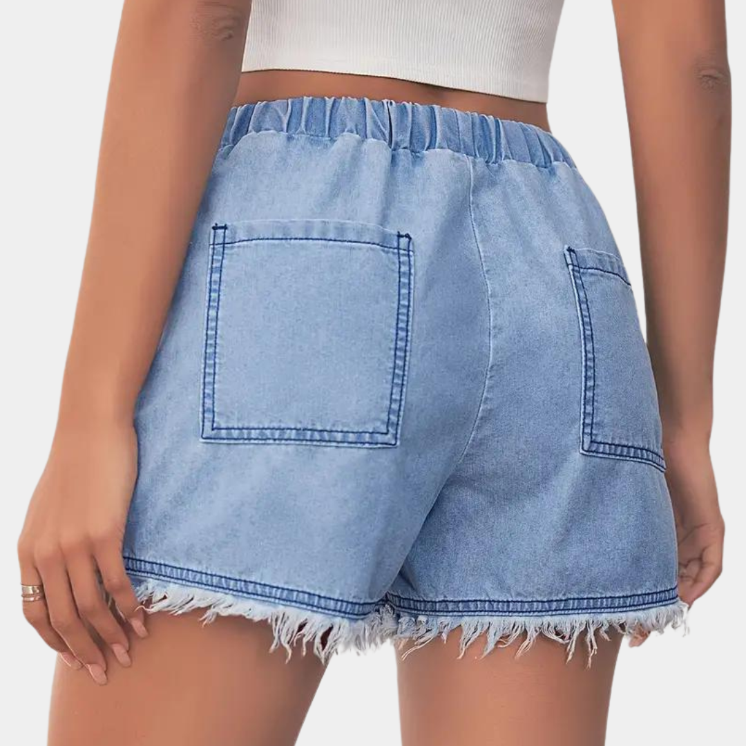 Elegant Women's Golf Shorts with Comfortable Drawstring-The Yellow Prime