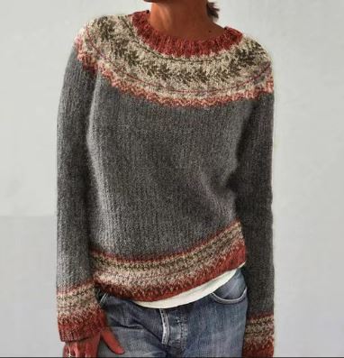 Ferna | Women's Comfortable Retro Winter Sweater for Cozy Days
