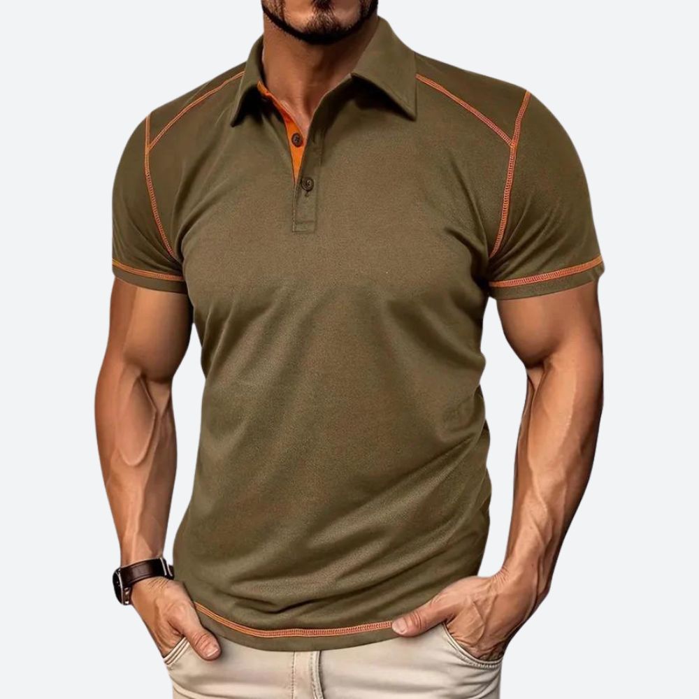 Clark | Men's Stylish Casual Polo Shirt for the Fashion-Conscious-The Yellow Prime