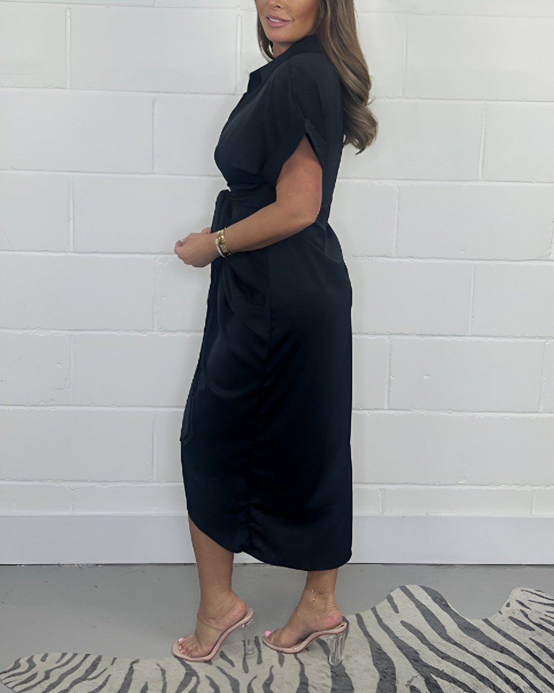 Carrie | Women's Elegant Flared Dress-The Yellow Prime