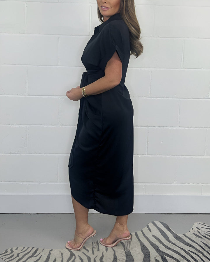 Carrie | Women's Elegant Flared Dress-The Yellow Prime