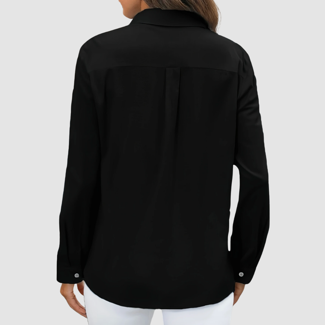 Celest | Women's Elegant Pocket Blouse-The Yellow Prime