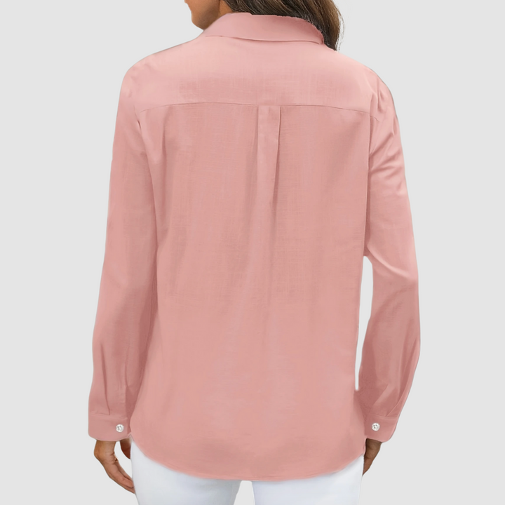 Celest | Women's Elegant Pocket Blouse-The Yellow Prime