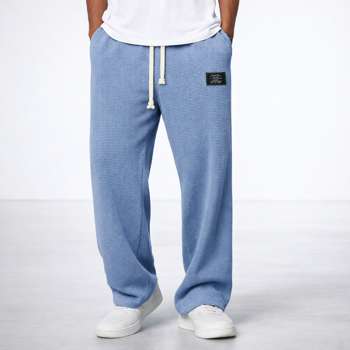 Men's Waffle Knit Drawstring Lounge Pants