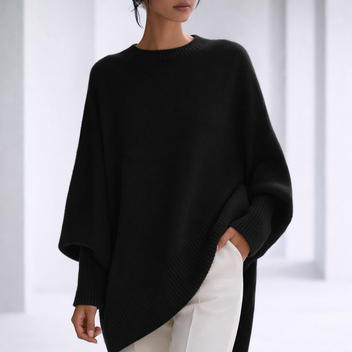 Nova | Women's Cashmere Relaxed Sweater with Ribbed Cuffs