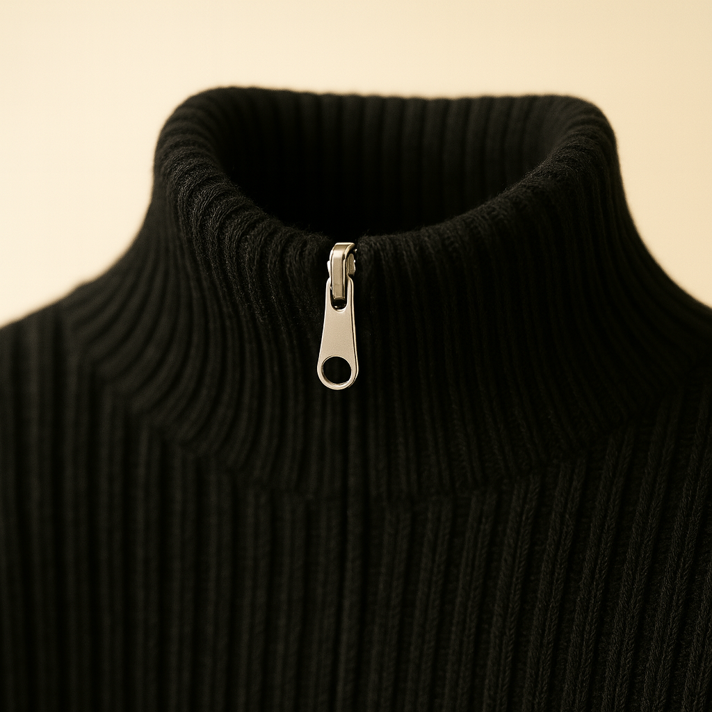 David | Men's Wool Quarter-Zip Sweater