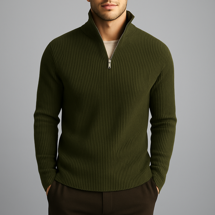 Daniel | Men's Merino Wool Ribbed Turtleneck Sweater
