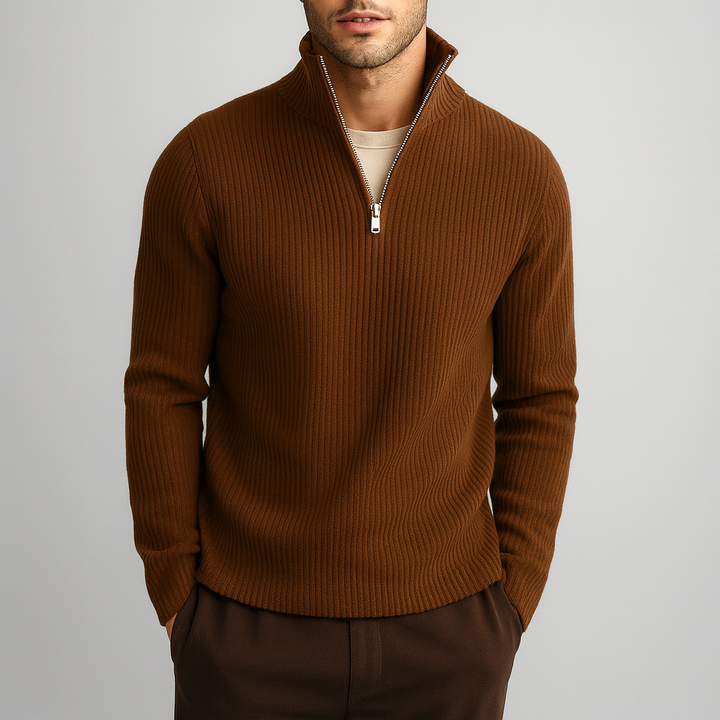 Daniel | Men's Merino Wool Ribbed Turtleneck Sweater