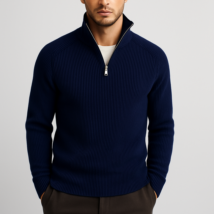 Daniel | Men's Merino Wool Ribbed Turtleneck Sweater